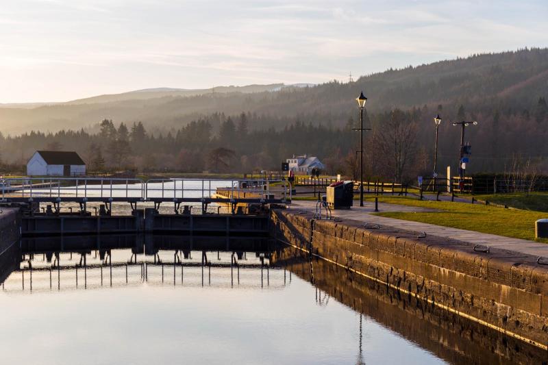 Lock Gates at Fort Augustus, Loch Ness