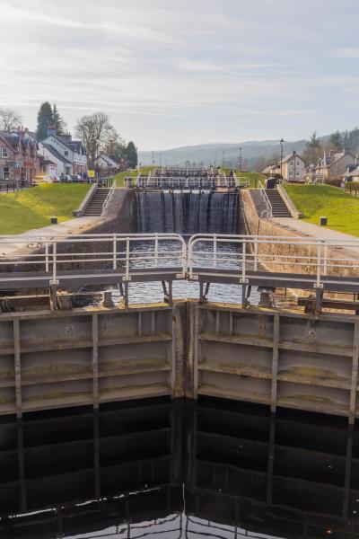 Lock Gates at Fort Augustus, Loch Ness